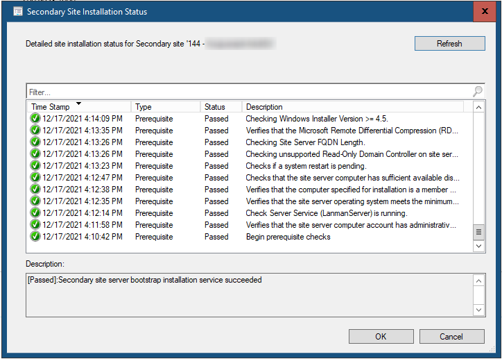 sccm secondary site uninstall